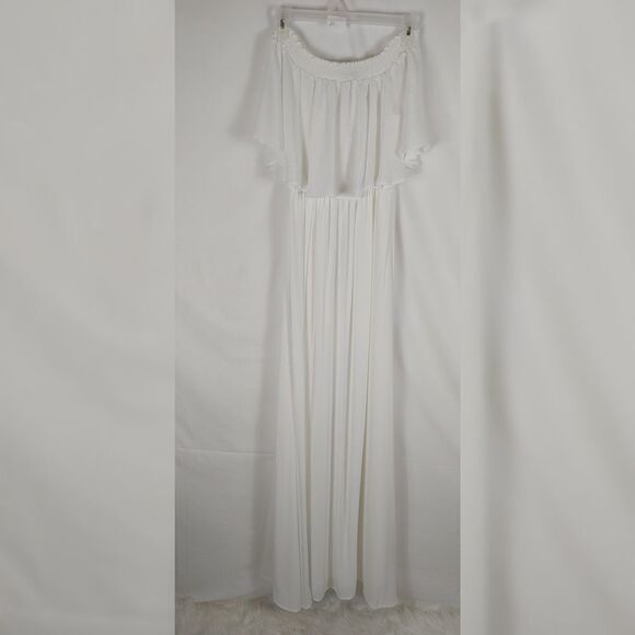 Show Me Your Mumu Hacienda White Maxi Dress Women' - Picture 4 of 9